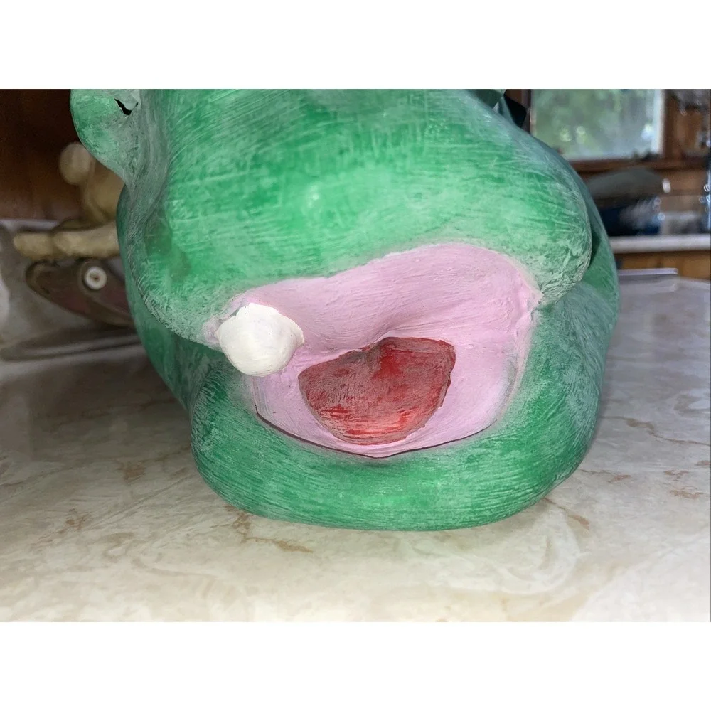 Celebrations Creations Green Lizard Rubber Halloween Mask 1995‎ with tags